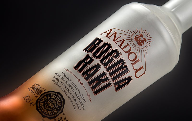 Glass bottle printing, frosting and painting