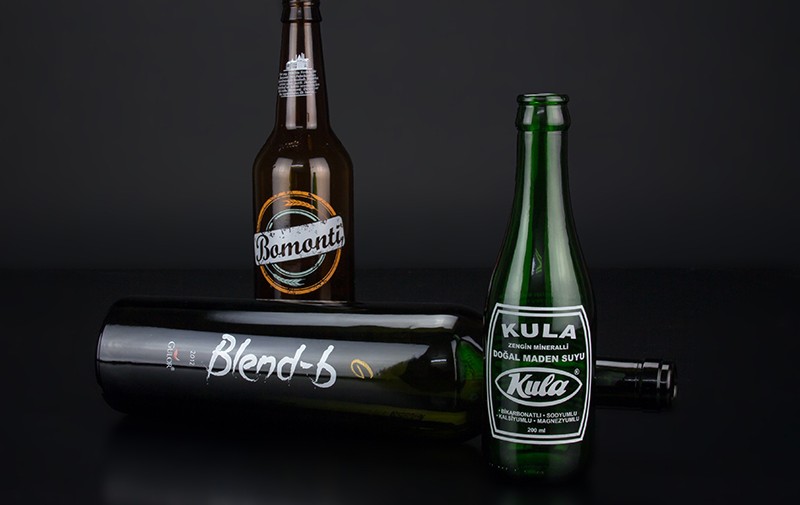 Glass bottle printing