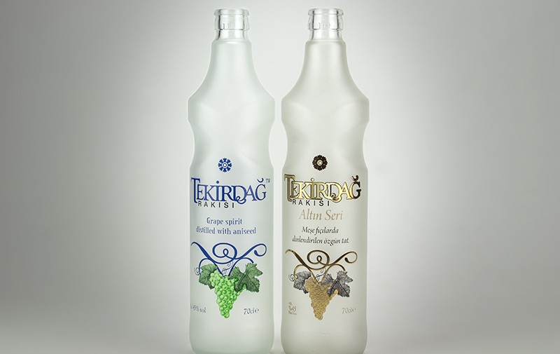 Glass bottle printing and frosting