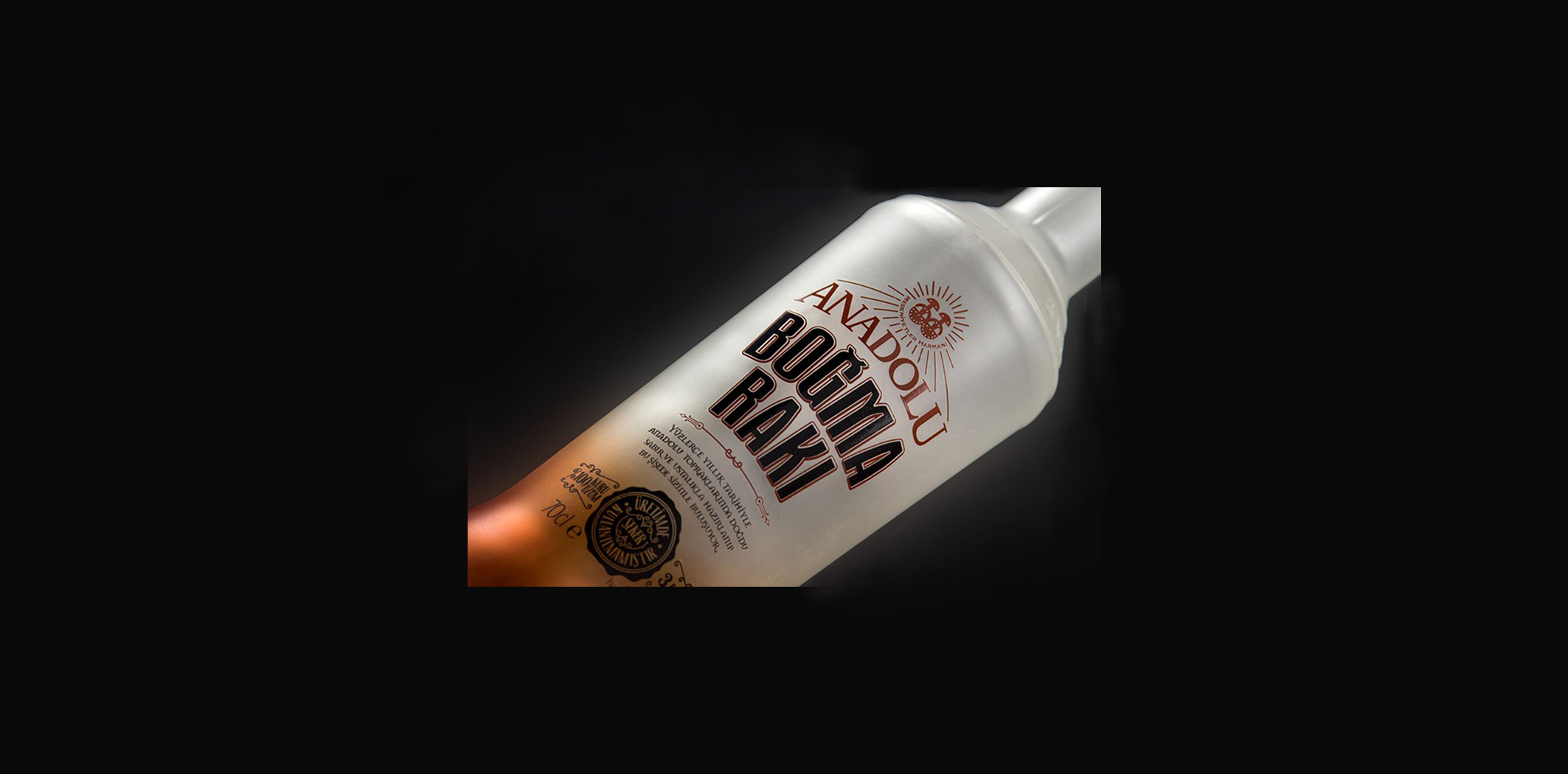 Glass bottle printing, frosting and painting