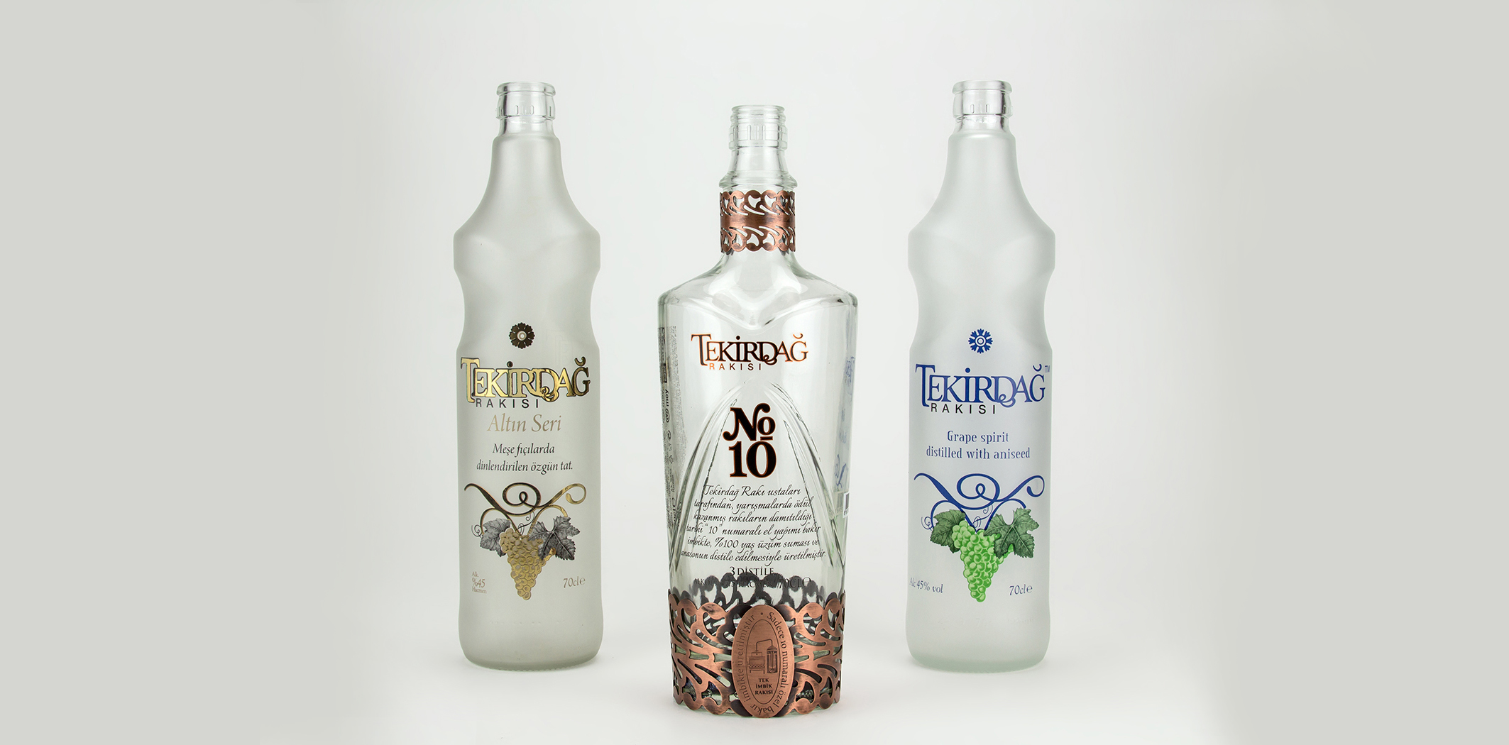 Glass bottle printing and frosting